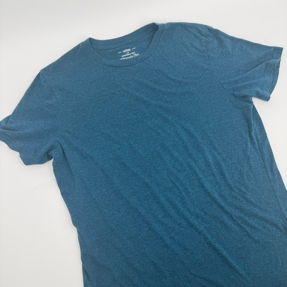 Urban Pipeline Ultimate Tee Basic Modern Men Large Blue Heather Short Sleeve Top